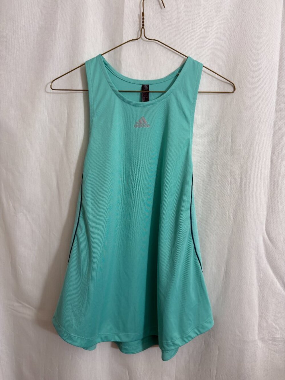 adidas Primeblue Parley Racerback Athletic Tank Top Aqua Teal Women’s L - Picture 2 of 7